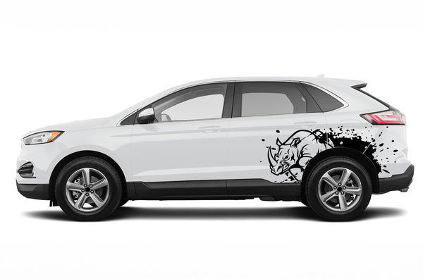 Wild rhino splash side decals graphics decals for Ford Edge