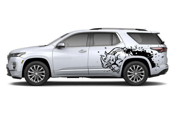 Wild rhino splash graphics decals for Chevrolet Traverse 2018-2023