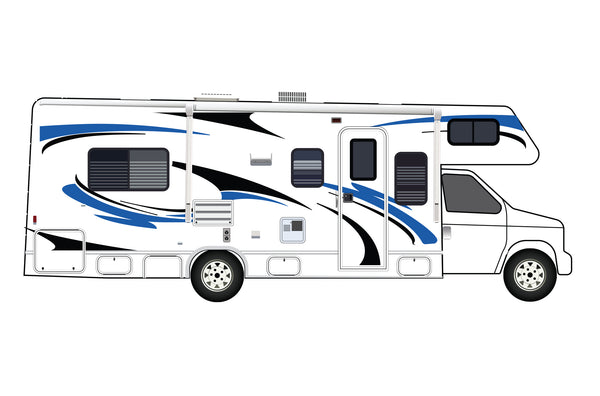 Replacement graphics decals for RVs Motorhome Class C (kit RG15006)
