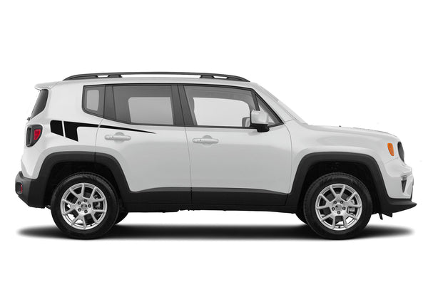 Back hockey graphics decals compatible with Jeep Renegade