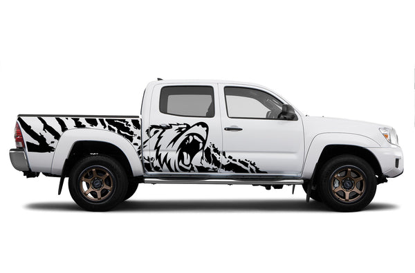 Bear splash side graphics decals for Toyota Tacoma 2005-2015
