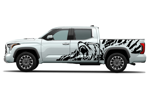 Bear splash side bed graphics decals for Toyota Tundra