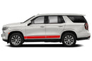 Belt line side stripes graphics decals compatible with Chevrolet Tahoe
