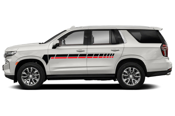Center retro dashed lines stripes graphics decals for Chevrolet Tahoe