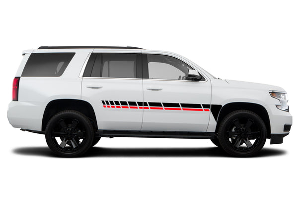 Center retro stripes graphics decals for Chevrolet Tahoe 2015-2020