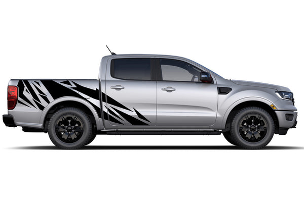 Geometric pattern side graphics decals for Ford Ranger