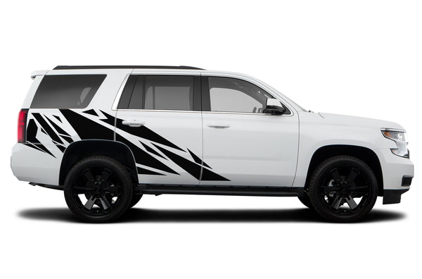 Geometric pattern side graphics decals for Chevrolet Tahoe 2015-2020