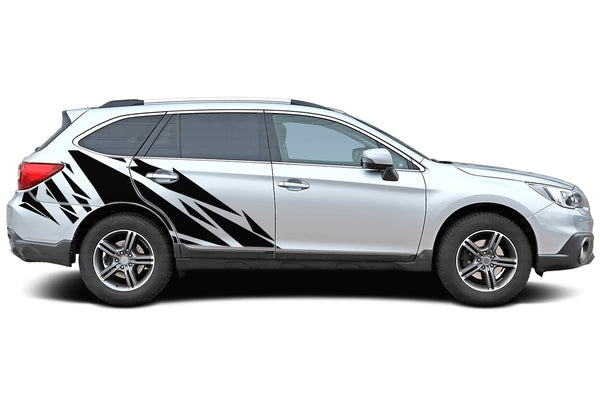 Geometric pattern side graphics decals for Subaru Outback 2015-2019