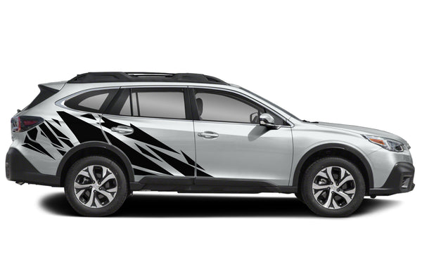 Geometric pattern side graphics decals for Subaru Outback