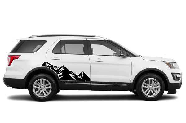 High mountain side graphics decals for Ford Explorer 2011-2019