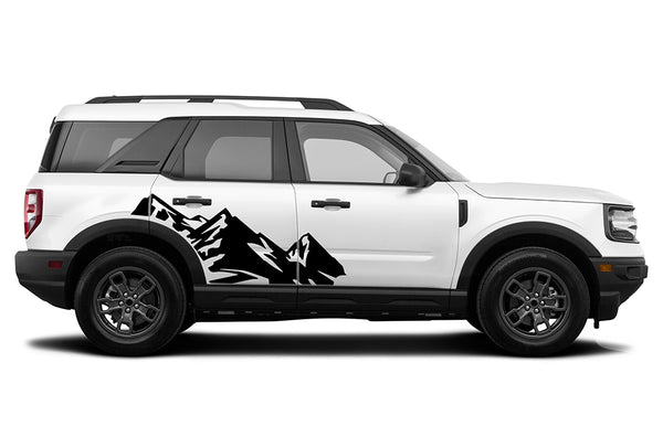 High mountain side decals graphics compatible with Ford Bronco Sport