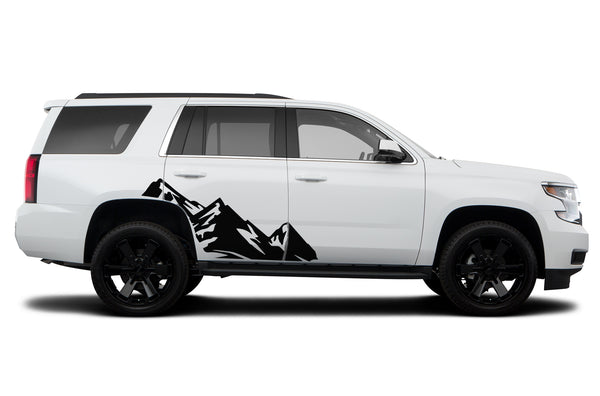 High mountain side graphics decals for Chevrolet Tahoe 2015-2020