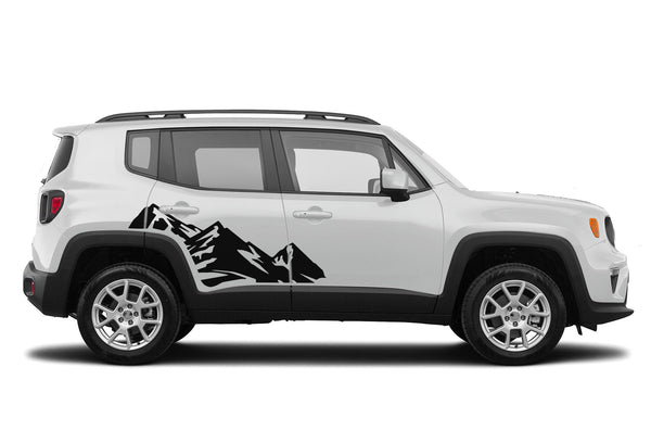 High mountain side graphics decals compatible with Jeep Renegade