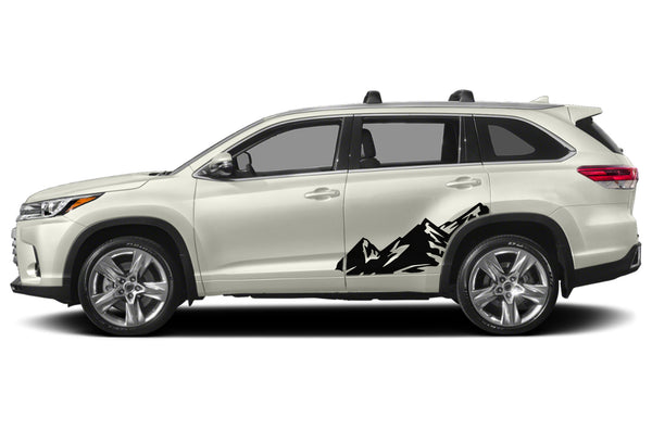 High mountain graphics decals for Toyota Highlander 2014-2019
