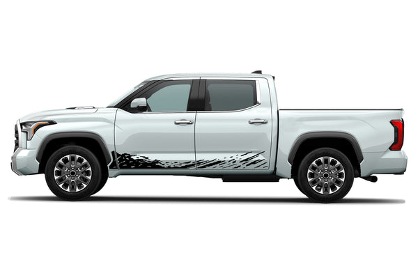 Lower mud splash side graphics decals for Toyota Tundra