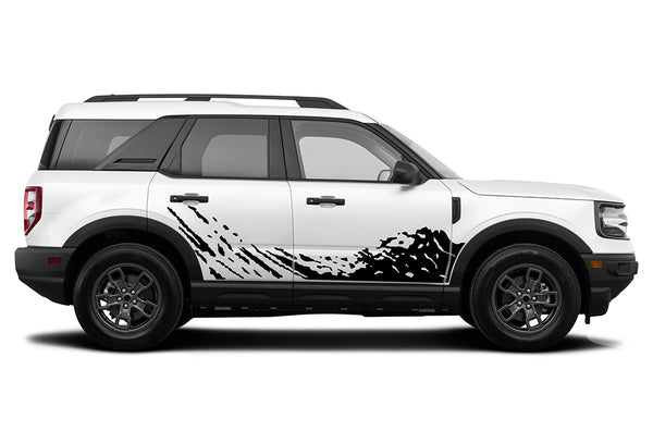 Lower mud splash decals graphics compatible with Ford Bronco Sport