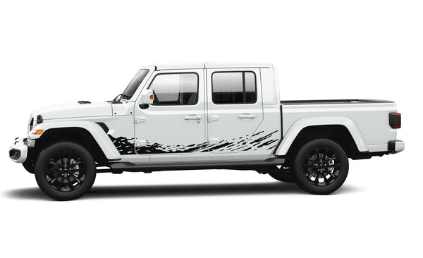 Lower mud splash graphics decals compatible with Jeep Gladiator JT