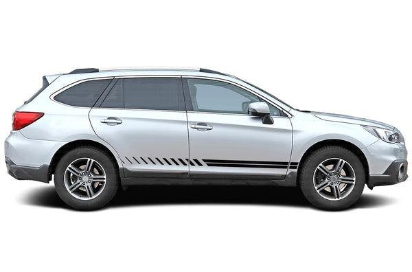 Lower panel side stripes graphics decals for Subaru Outback 2015-2019