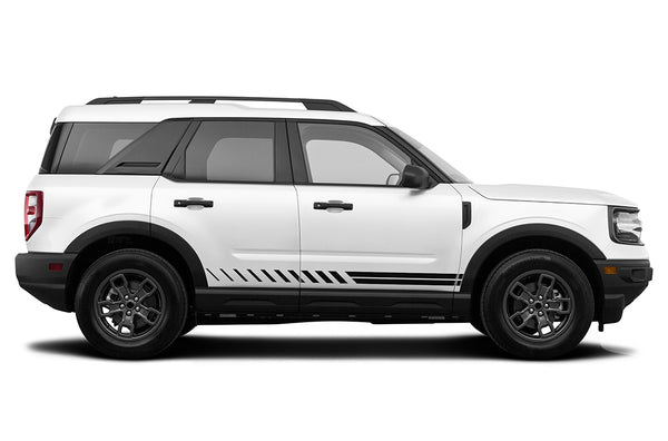 Lower side stripes graphics decals compatible with Ford Bronco Sport