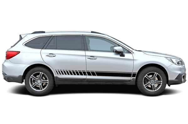 Lower side stripes graphics decals for Subaru Outback 2015-2019