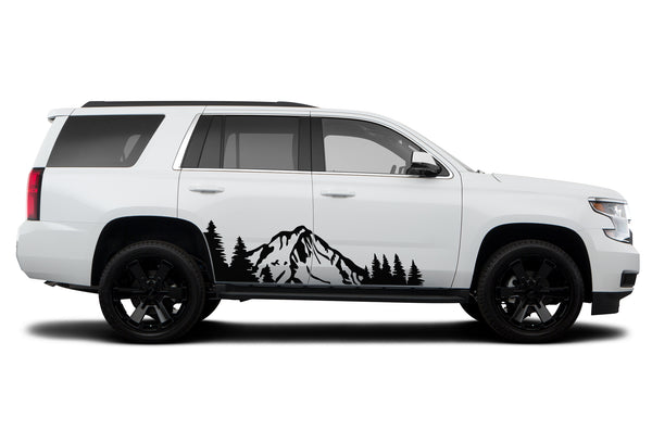 Mountain forest side graphics decals for Chevrolet Tahoe 2015-2020
