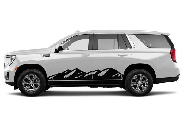 Mountain side graphics decals for GMC Yukon
