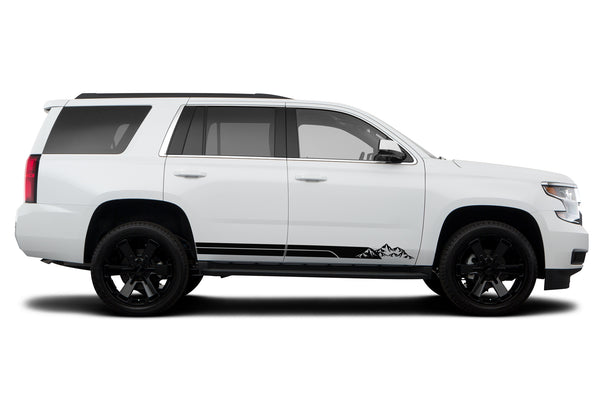 Mountain line stripes graphics decals for Chevrolet Tahoe 2015-2020