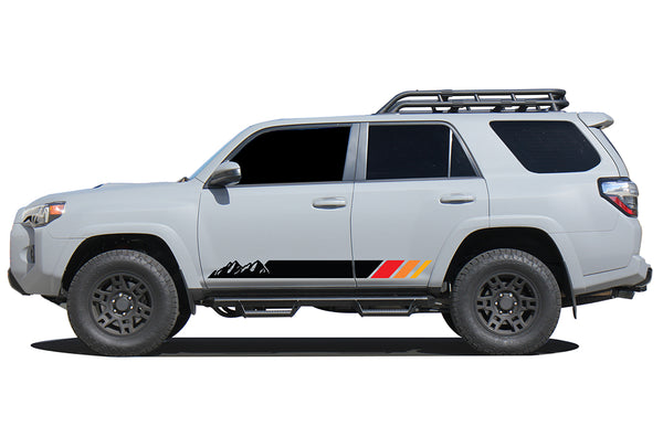 Mountain lower stripes side graphics decals compatible with Toyota 4Runner