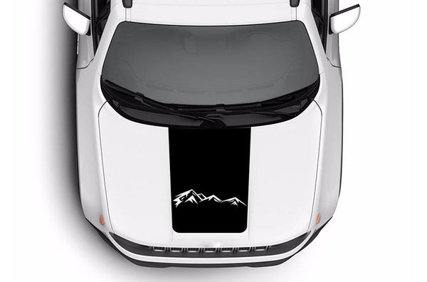 Mountain range graphics hood decals for Jeep Renegade