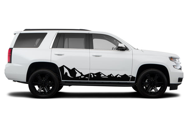Mountain range side graphics decals for Chevrolet Tahoe 2015-2020