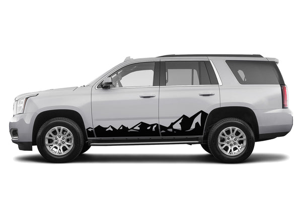 Mountain range side graphics decals for GMC Yukon 2015-2020