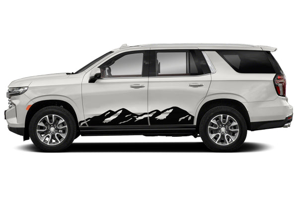 Mountain side graphics decals compatible with Chevrolet Tahoe
