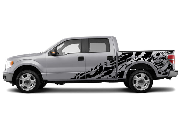 Nightmare shredded side graphics decals for Ford F150 2009-2014