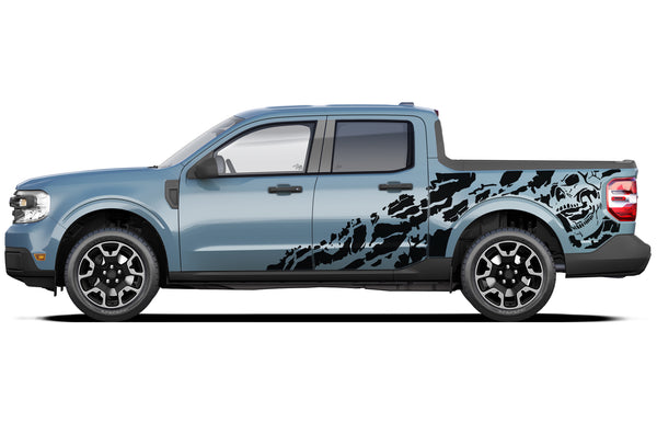 Nightmare shredded side decals graphics decals for Ford Maverick