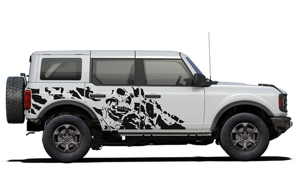Nightmare side graphics decals compatible with Ford Bronco