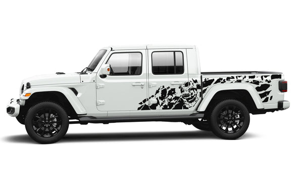 Nightmare side graphics decals compatible with with Jeep Gladiator JT