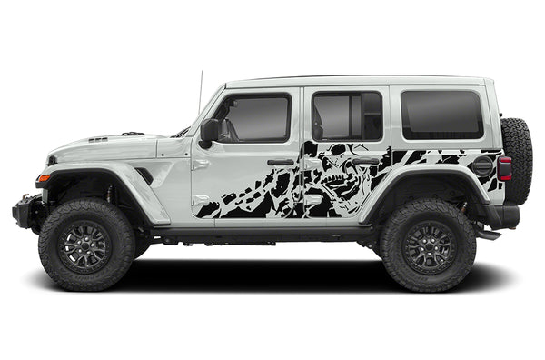 Nightmare side graphics decals compatible with wrangler JL