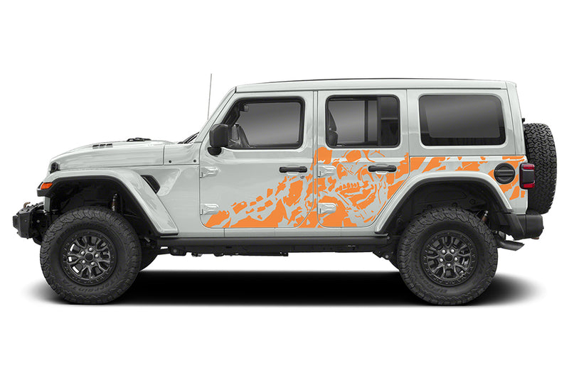 Nightmare side graphics decals compatible with Wrangler JL