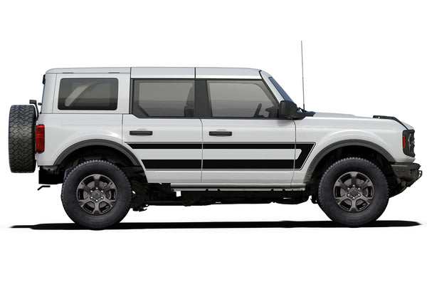 Retro explorer style side graphics decals compatible with Ford Bronco