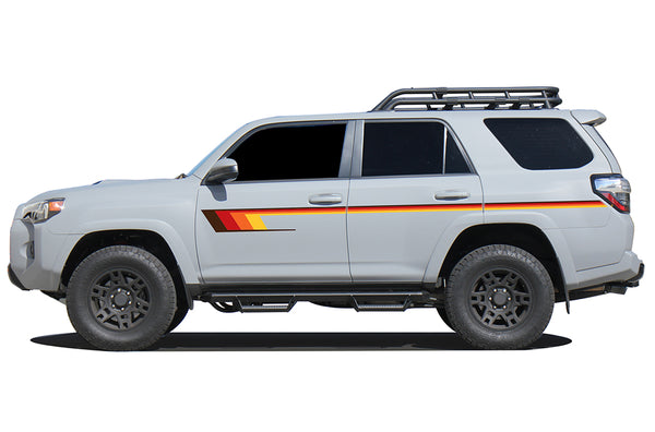 Retro side stripes graphics decals compatible with Toyota 4Runner