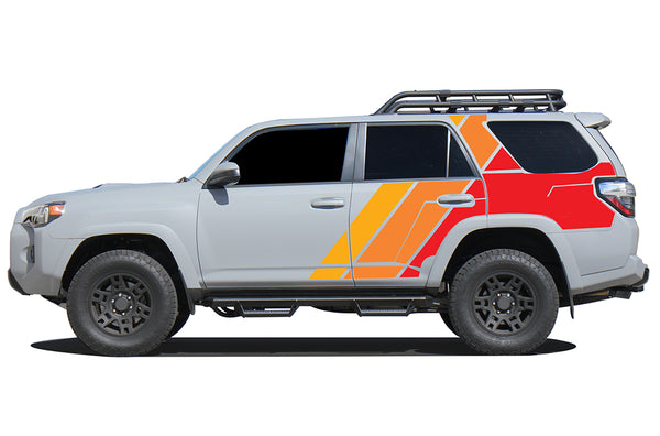 Retro style stripes graphics decals compatible with Toyota 4Runner