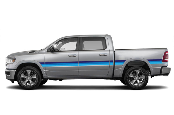 Retro themes side center graphics decals for Dodge Ram