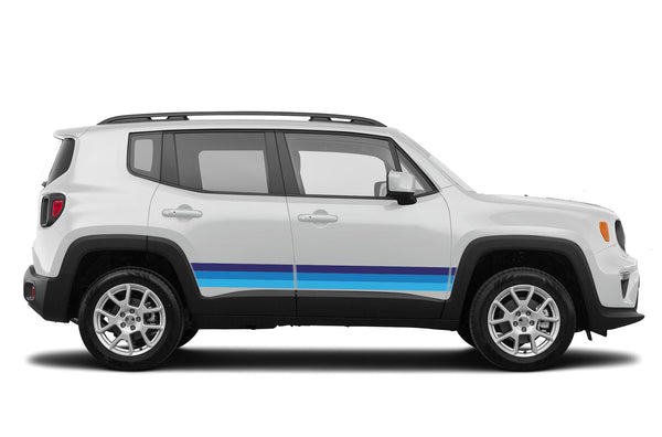 Retro themes side center graphics decals compatible with Jeep Renegade
