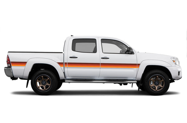 Retro themes side center graphics decals for Toyota Tacoma 2005-2015