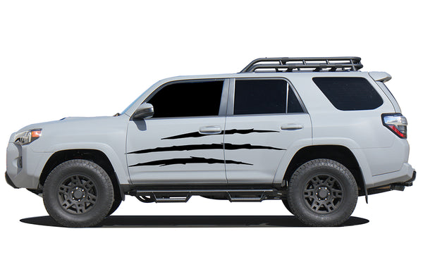 Scratches side graphics decals compatible with Toyota 4Runner