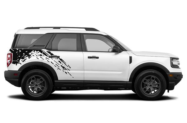 Side back splash decals graphics compatible with Ford Bronco Sport