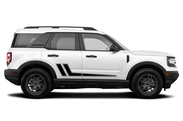 Side direction stripes graphics decals compatible with Ford Bronco Sport