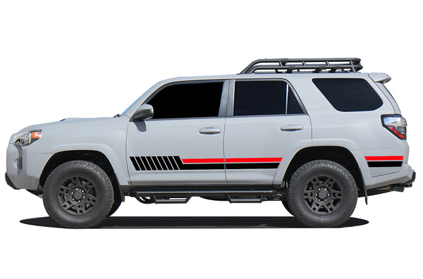 Side hash lines stripes graphics decals compatible with Toyota 4Runner