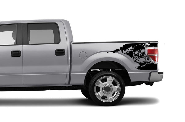 Skull side bed graphics decals for Ford F150 2009-2014