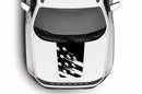Tattered US flag graphics hood decals for Jeep Renegade